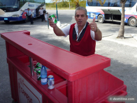 Beer and Soft drinks seller at arrival