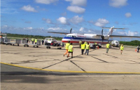 Cienfuegos airport plane on tarmac