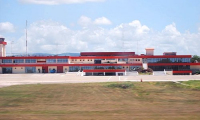 Terminal, view from landing strip