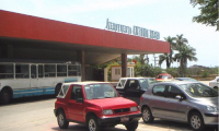 Taxis and car rental area