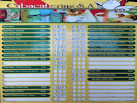 Snack Bar menu