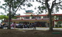 Terminal building, view from parking