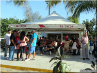 Snack bar outside terminal